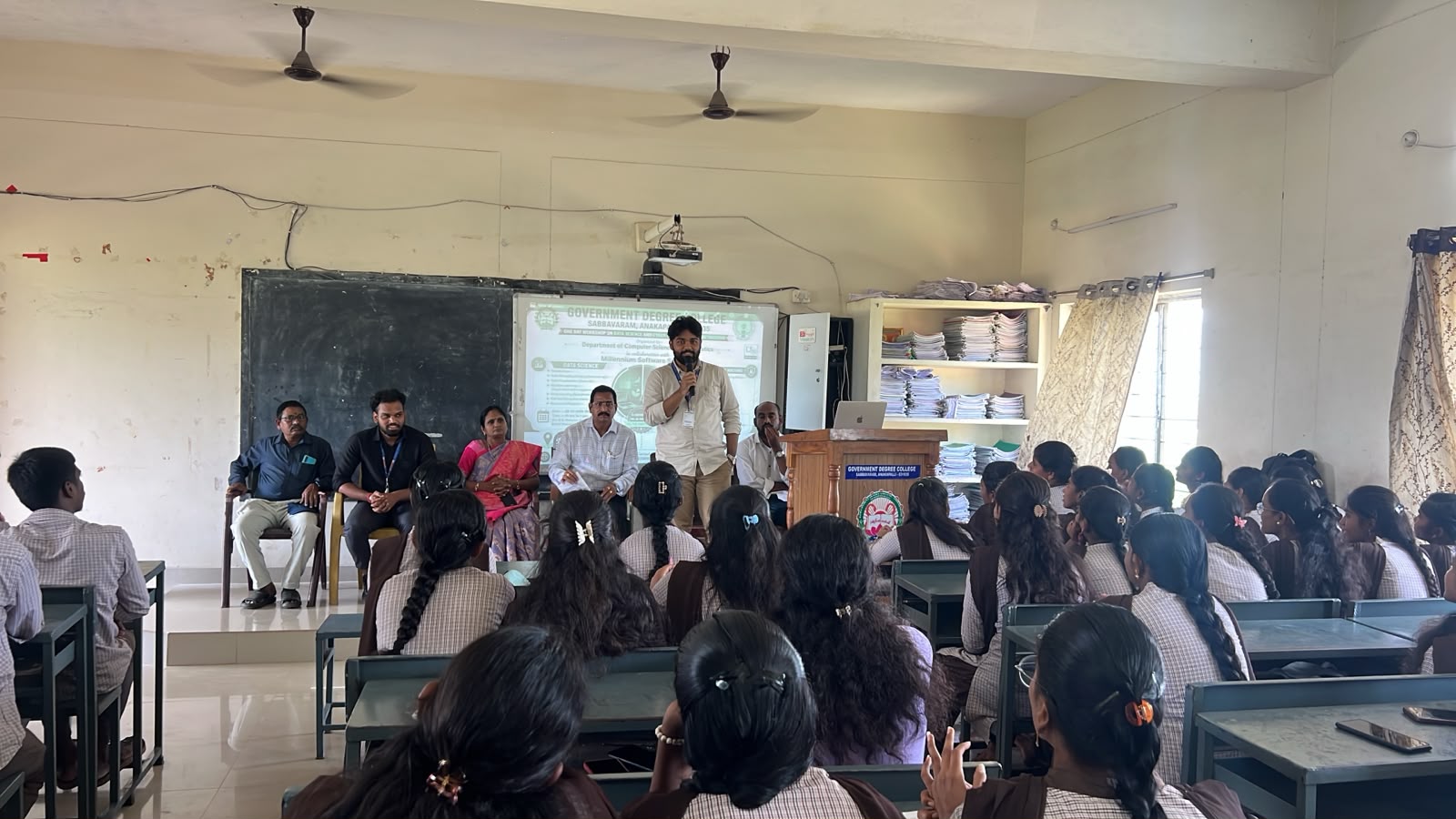 workshop at Government Degree college sabbavaram