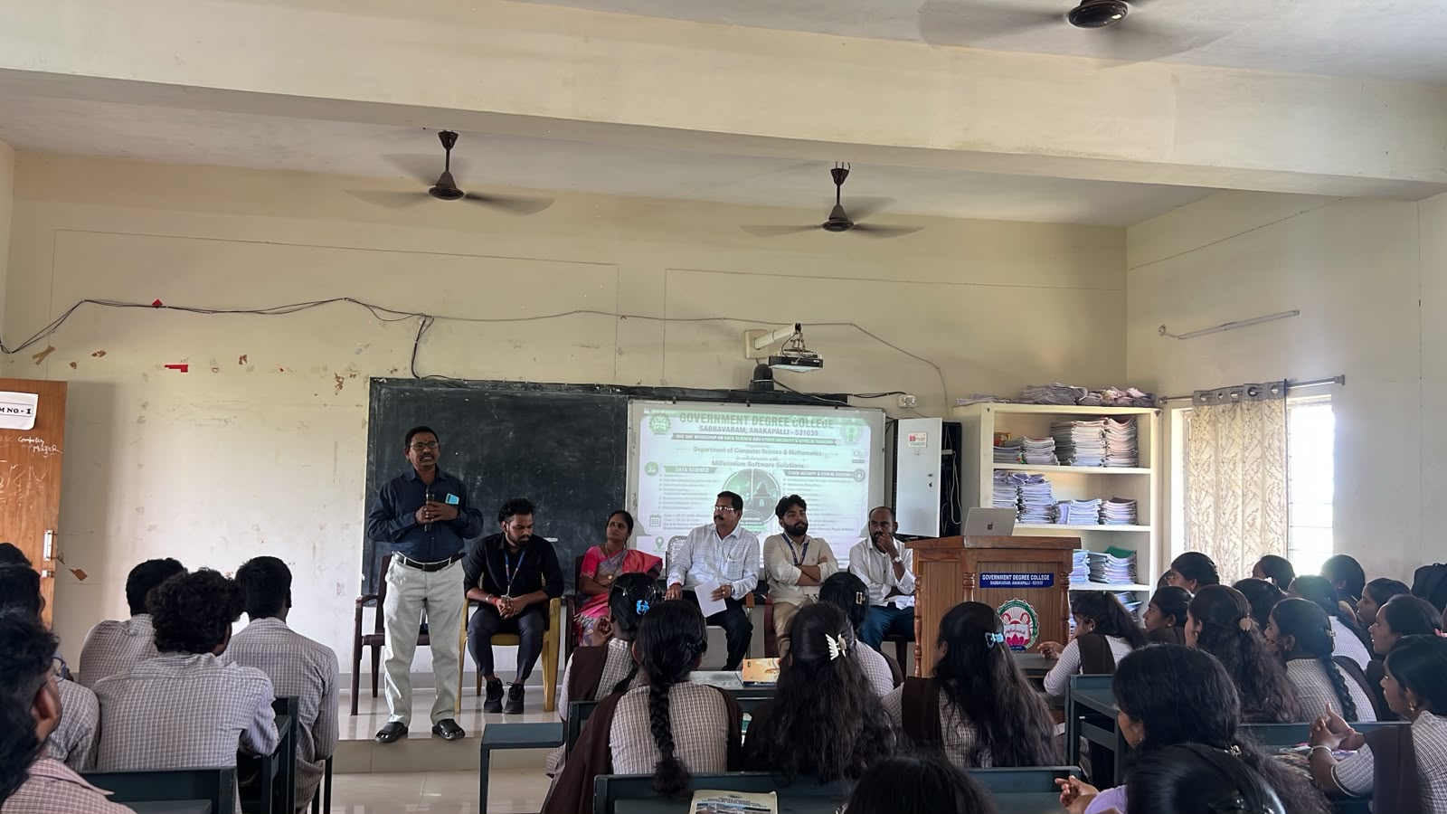Image 2 of workshop at Government Degree college sabbavaram