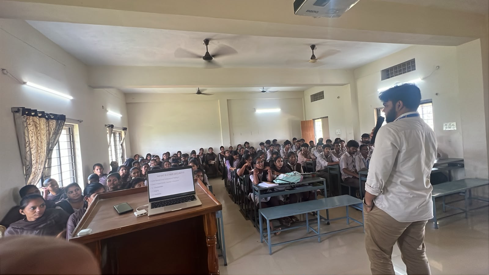 Image 4 of workshop at Government Degree college sabbavaram